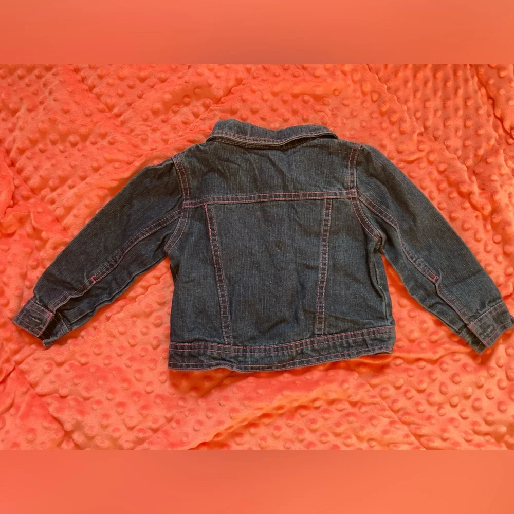 Flowered jean jacket
